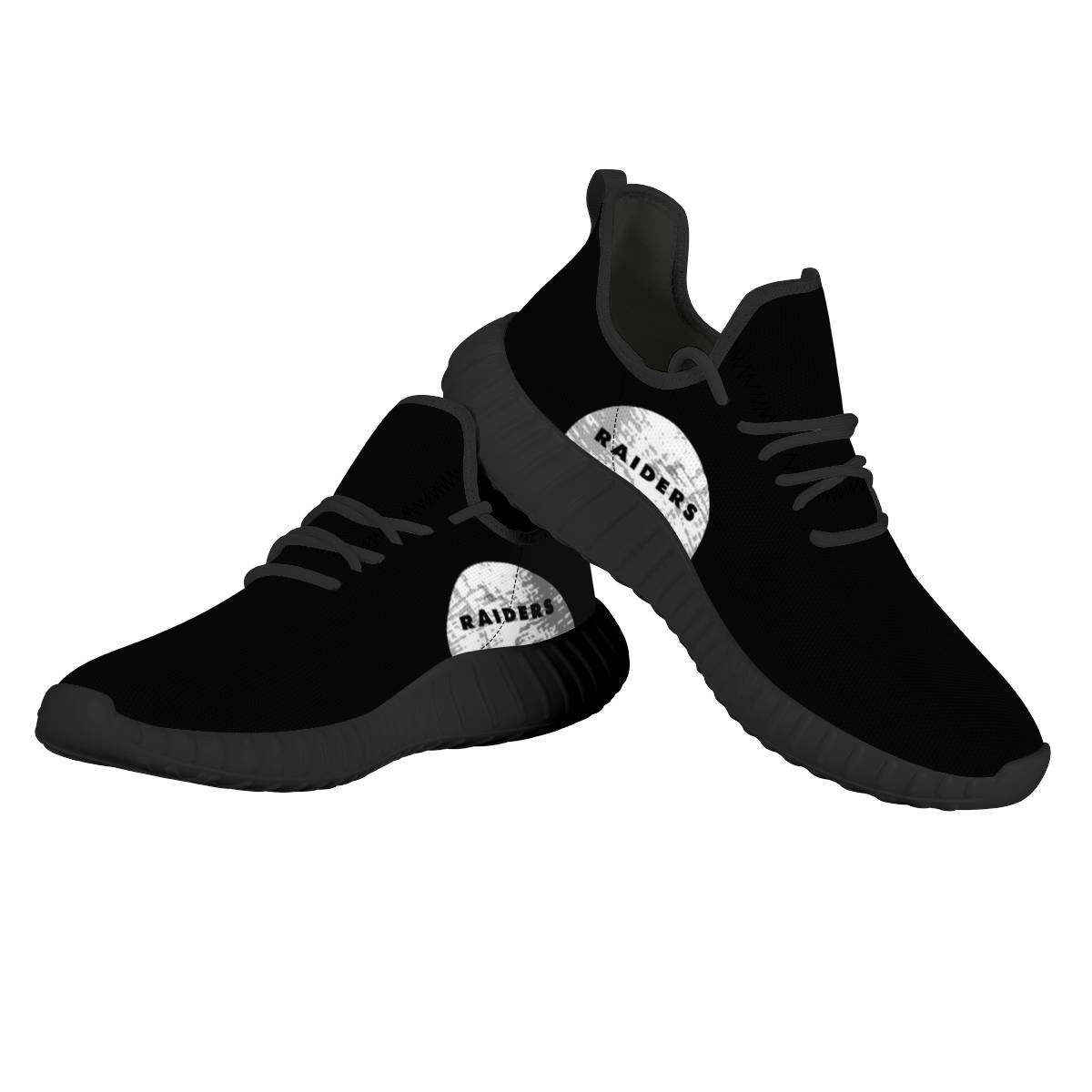 Men's NFL Las Vegas Raiders Mesh Knit Sneakers/Shoes 003
